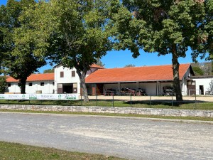 The Lipica Stud Farm Stables in Slovenia, home of the Lipizzaner horses.
