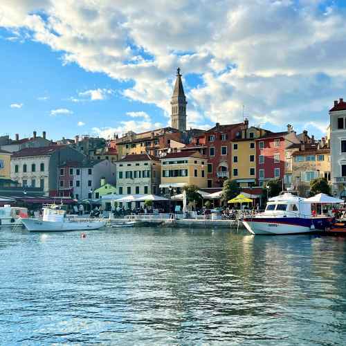 The romantic seaside town of Rovinj in Croatia’s Istria region.