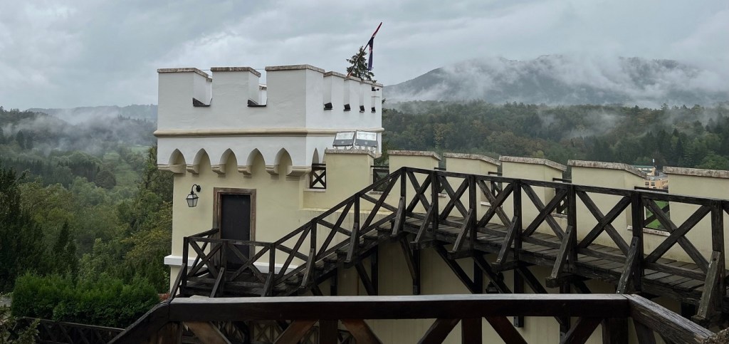 The 13th Century Trakošćan Castle is located an hour north of Zagreb in Croatia.